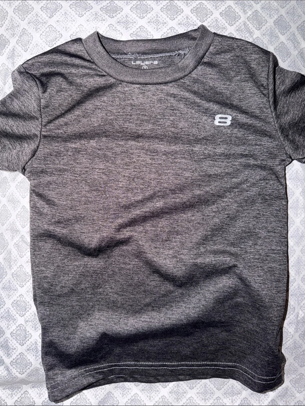 Set of Layer 8 Gray Heather Active Tees - Picture 4 of 4